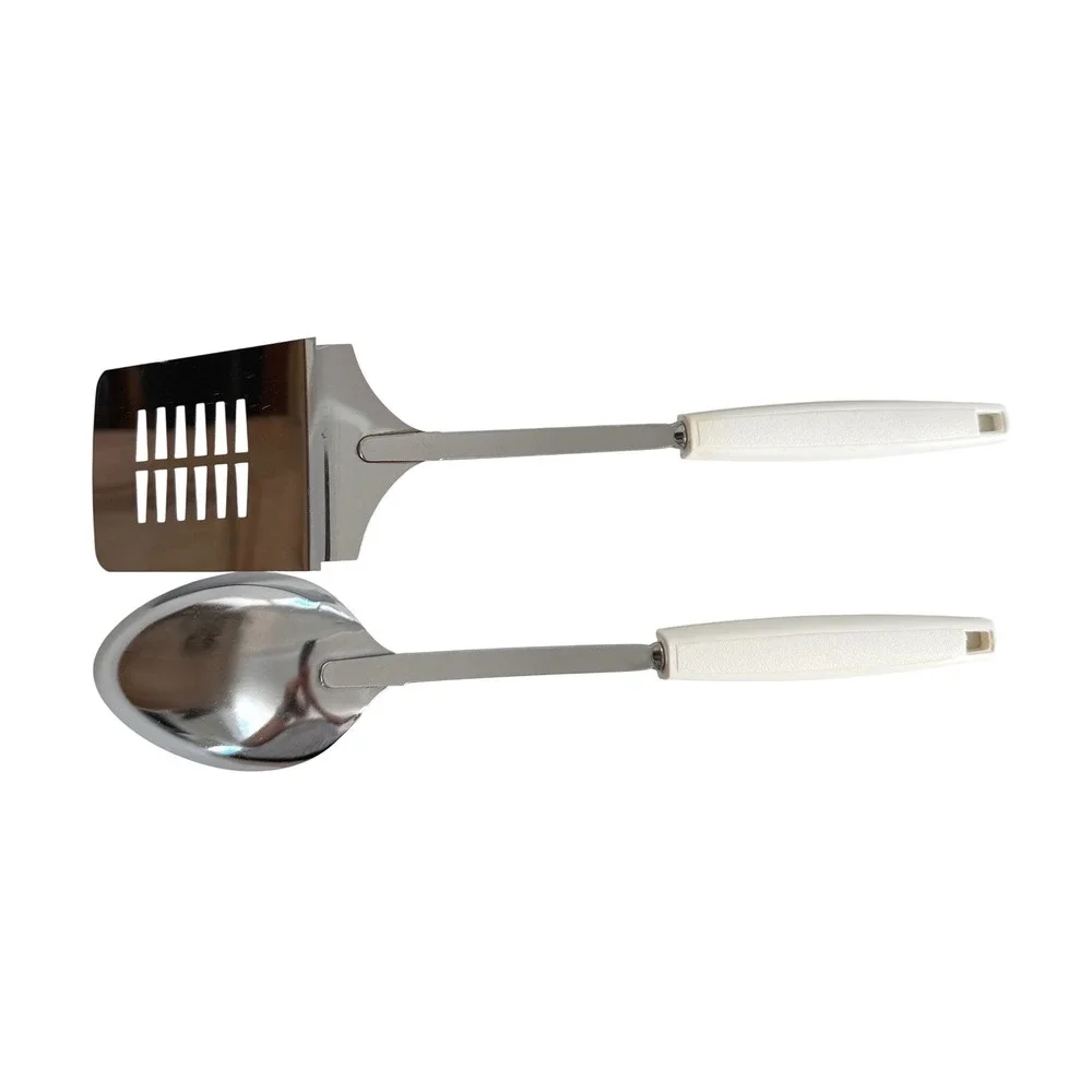 Ekco USA Vintage Spatula Spoon Set Spice of‎ Life Vegetable Handle 2pc